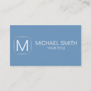 Cerulean frost color background business card