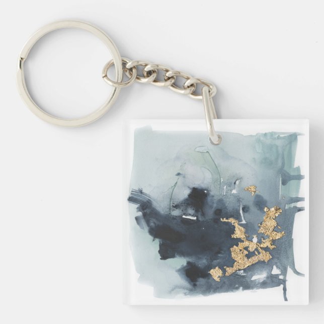 Cerulean & Gold Keychain (Front)