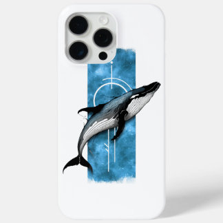 Cerulean Leviathan: Blue Whale Majesty iPhone 15 Pro Max Case
