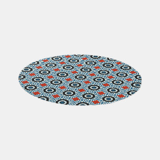 Cerulean Mosaic Medallion Rug