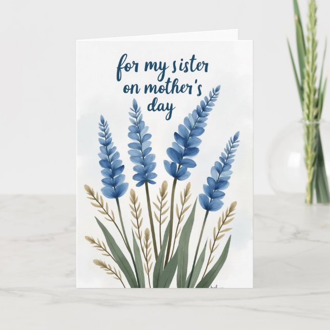 Cerulean Mothers Day Wish Card (Front)