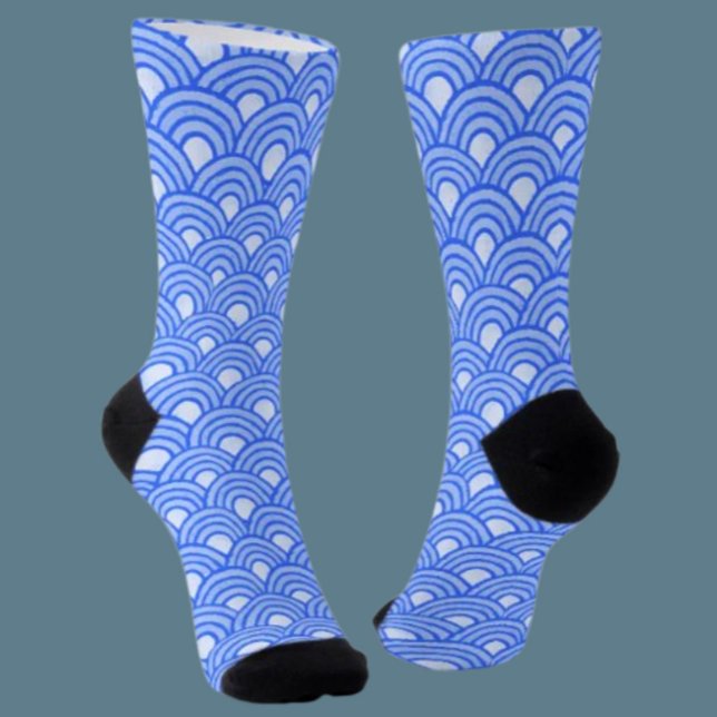 Cerulean Scales Crew Socks (Creator Uploaded)