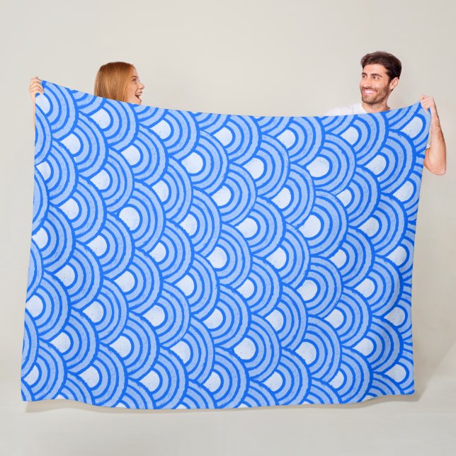 Cerulean Scales Fleece Blanket (In Situ)