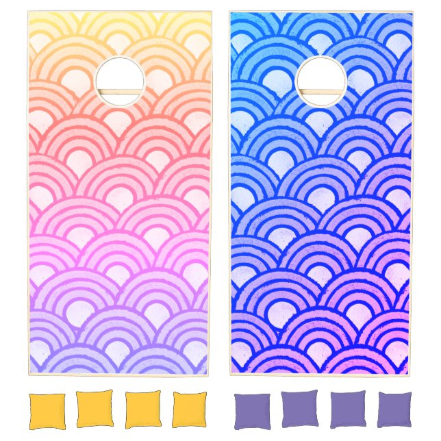 Cerulean Scales Gradient Cornhole Set (Set)