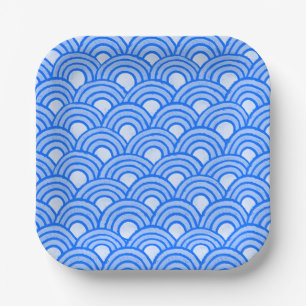 Cerulean Scales Paper Plates