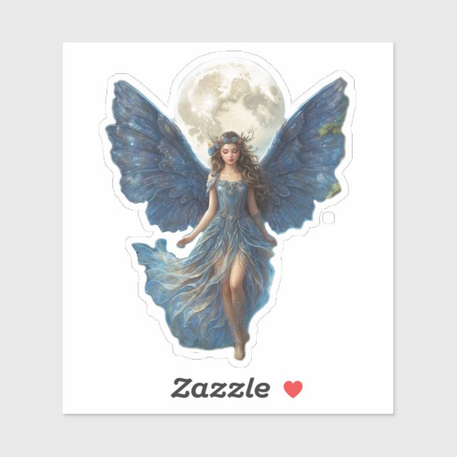 Cerulean Serenity Fairy - Sticker Cutout (Sheet)