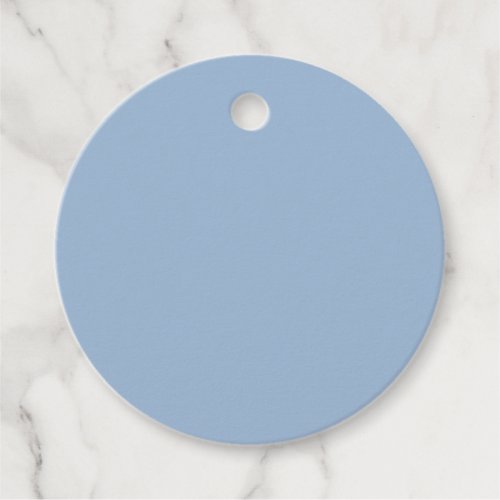 Cerulean Solid Color Favor Tags