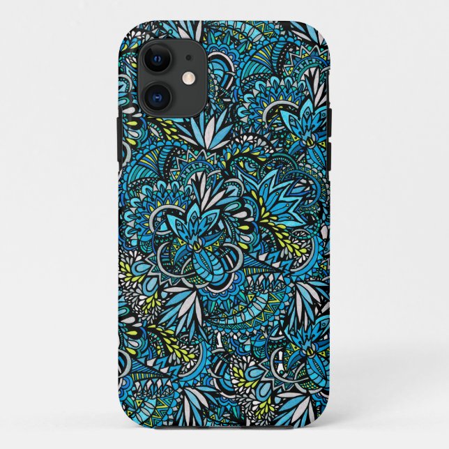 Cerulean Swirls Case-Mate Tough Phone Case (Back)