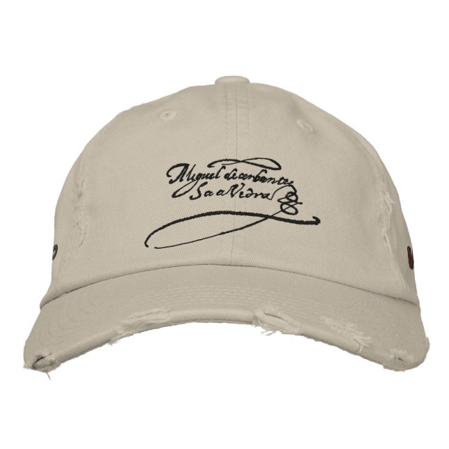 CERVANTES SIGNATURE- Lepanto Veteran Embroidered Baseball Cap (Front)