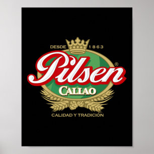 Cerveza Pilsen Callao Marca Peru Peruvian Soccer Poster