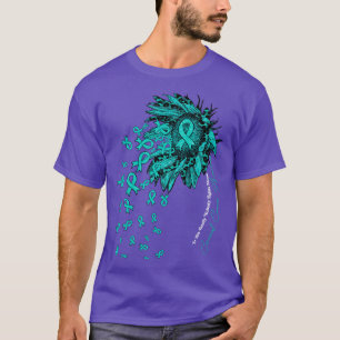 Cervical Awareness sunflower nobody fights alone T-Shirt