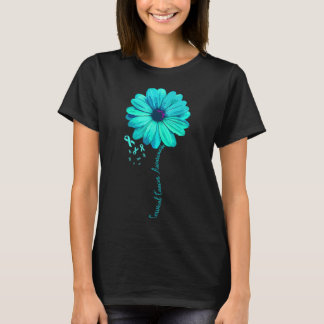 Cervical Cancer Awareness Family Survivor Pretty G T-Shirt