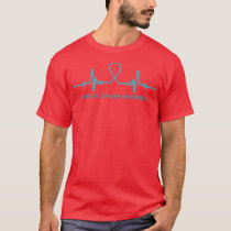 Cervical Cancer Awareness Heartbeat In This Family T-Shirt