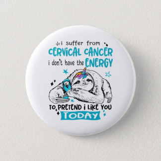 Cervical Cancer Awareness Month Ribbon Gifts Button