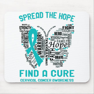 Cervical Cancer Awareness Month Ribbon Gifts Mouse Pad