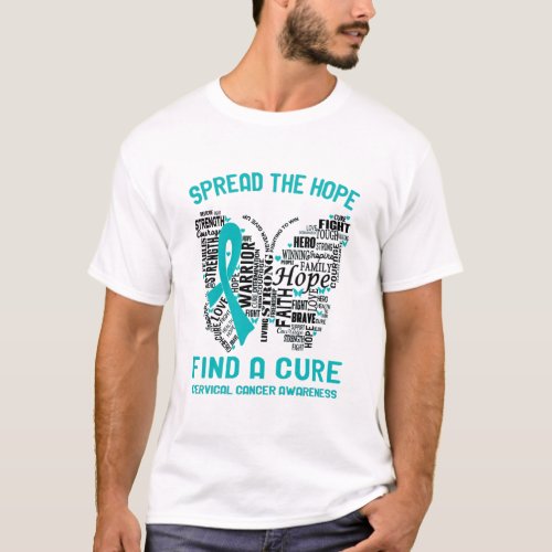 Cervical Cancer Awareness Month Ribbon Gifts T_Shirt