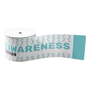 Cervical Cancer Awareness Pattern Ribbon
