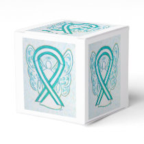 Cervical Cancer Awareness Ribbon Party Favor Box