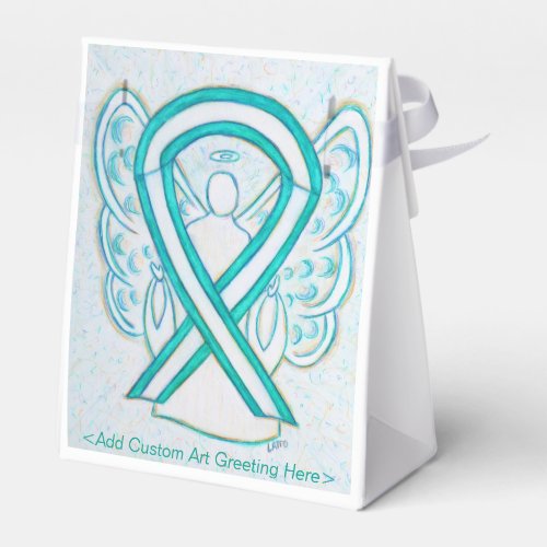 Cervical Cancer Awareness Ribbon Party Favor Boxes