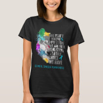 Cervical Cancer Awareness Ribbon Support Gifts T-Shirt