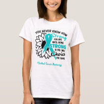 Cervical Cancer Awareness Ribbon Support Gifts T-Shirt