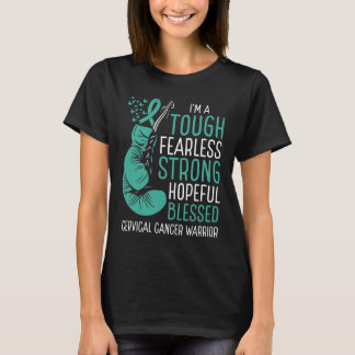 Cervical Cancer Awareness Ribbon Warrior Survivor T-Shirt