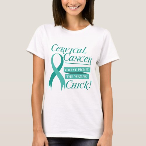 Cervical Cancer Awareness Shirt Teal Ribbon Gift