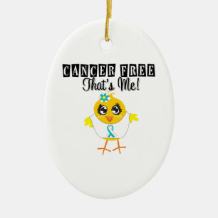 Cervical Cancer - Cancer Free That's Me Ceramic Ornament