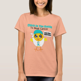 Cervical Cancer Chick In the Battle to Beat Cancer T-Shirt