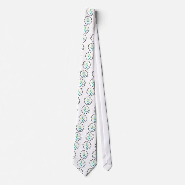 Cervical Cancer God Made My Hero An Angel Tie (Front)