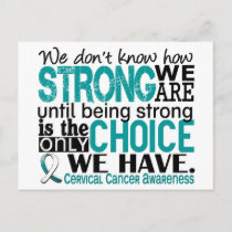 Cervical Cancer How Strong We Are Postcard