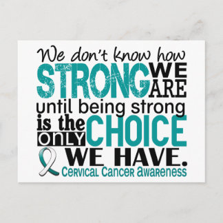 Cervical Cancer How Strong We Are Postcard