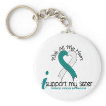 Cervical Cancer I Support My Sister Keychain