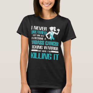 cervical cancer kicking warrior women T-Shirt