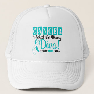 Cervical Cancer Picked The Wrong Diva v2 Trucker Hat