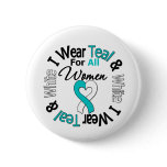 Cervical Cancer Ribbon For All Women Button