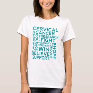 Cervical Cancer Support Awareness Womens T-shirt