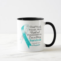 Cervical Cancer Support Strong Survivor Mug