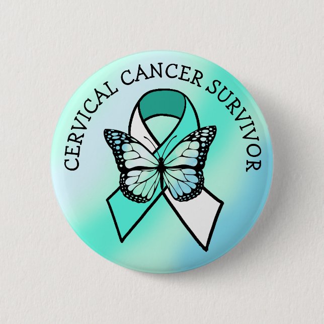   Cervical Cancer Survivor Button (Front)