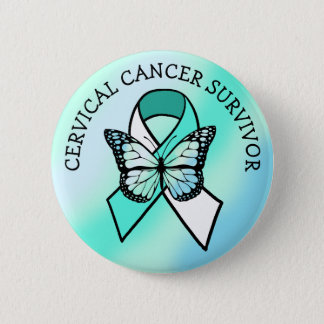 Cervical Cancer Survivor Button