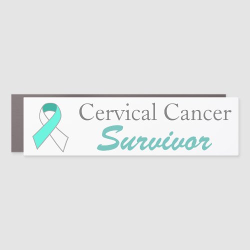 Cervical Cancer Survivor Car Car Magnet
