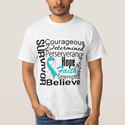 Cervical Cancer Survivor Collage T_Shirt
