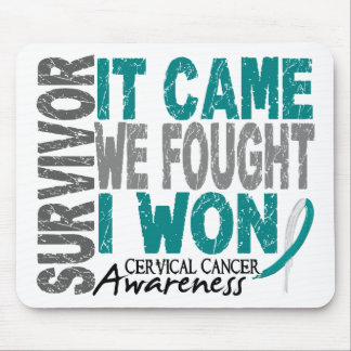 Cervical Cancer Survivor It Came We Fought I Won Mouse Pad