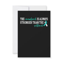 Cervical Cancer The Comeback Is Always Stronger Card