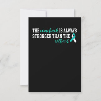 Cervical Cancer The Comeback Is Always Stronger Card