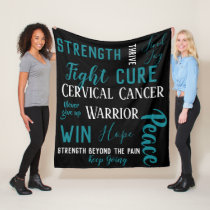 Cervical Cancer Warrior blanket
