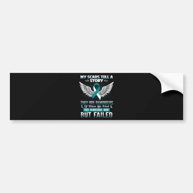 Cervical Cancer Women Bumper Sticker (Front)