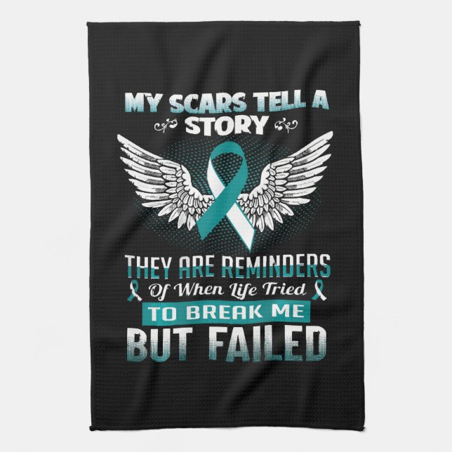 Cervical Cancer Women Kitchen Towel (Vertical)