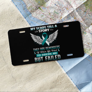 Cervical Cancer Women License Plate