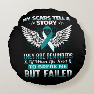 Cervical Cancer Women Round Pillow